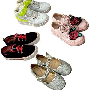 Toddler girl size 11 shoe set